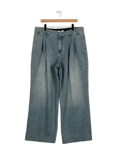 Pre-owned Zimmermann High-rise Wide Leg Jeans In Blue