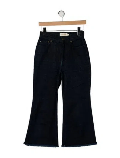 Pre-owned Zimmermann High-rise Wide Leg Jeans In Blue
