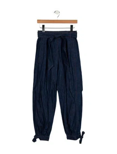 Pre-owned Zimmermann High-rise Wide Leg Jeans In Blue