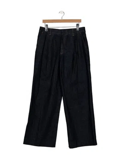 Pre-owned Zimmermann High-rise Wide Leg Jeans In Blue