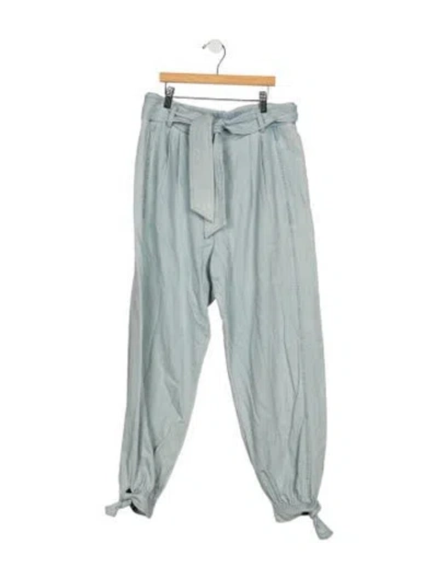 Pre-owned Zimmermann High-rise Wide Leg Jeans In Blue