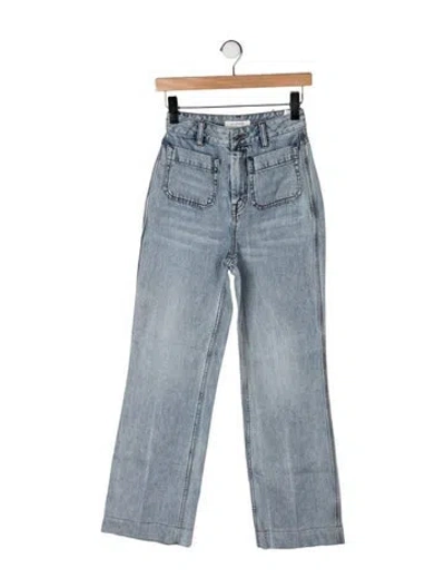 Pre-owned Zimmermann High-rise Wide Leg Jeans In Blue