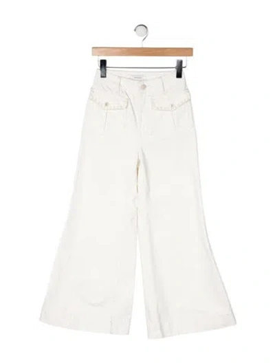 Pre-owned Zimmermann High-rise Wide Leg Jeans In Neutral