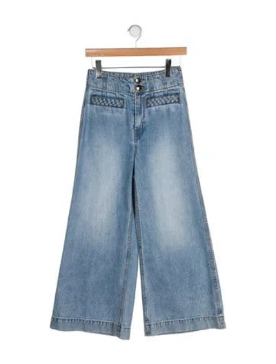 Pre-owned Zimmermann High-rise Wide Leg Jeans W/ Tags In Blue