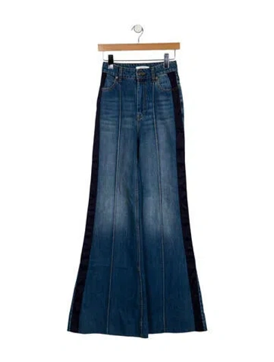 Pre-owned Zimmermann High-rise Wide Leg Jeans W/ Tags In Blue