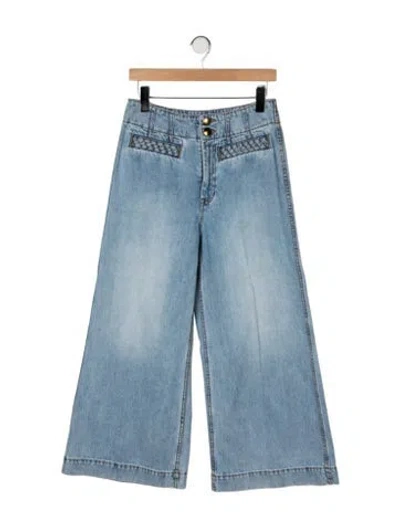 Pre-owned Zimmermann High-rise Wide Leg Jeans W/ Tags In Blue