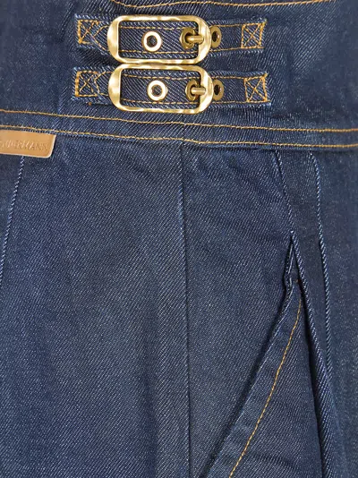 Zimmermann High-waisted Flared Denim Trousers In Blue