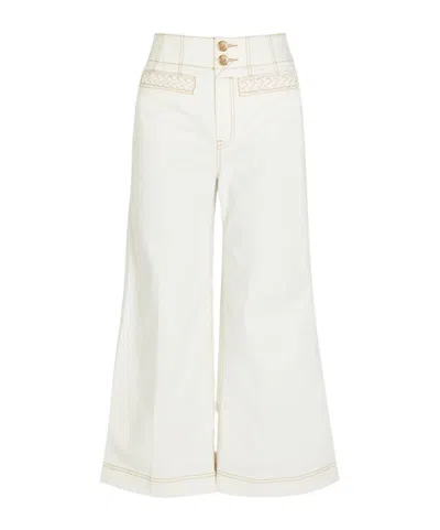 Zimmermann High-waisted Jeans In White