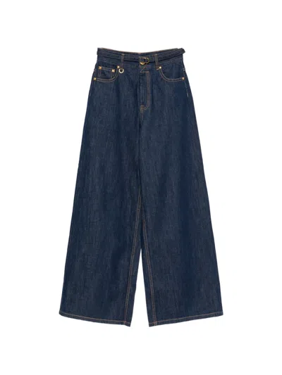 Zimmermann High-waisted Wide-leg Jeans In Blue