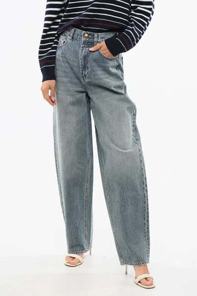 Zimmermann High-waisted Wide-leg Jeans In Blue