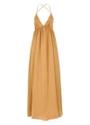 Zimmermann Open-back Silk Maxi Dress In Orange