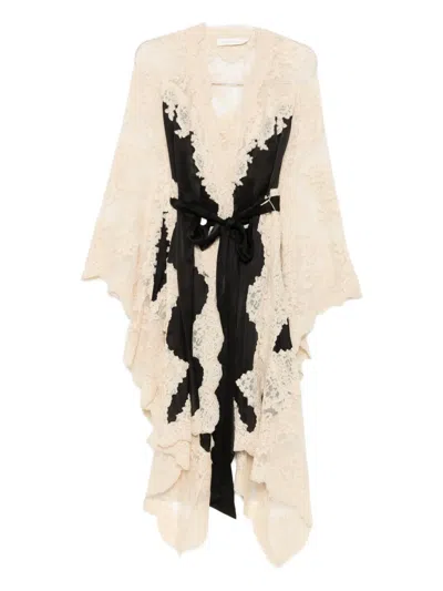 Zimmermann Hypnotic Asymmetric Dress In Neutral