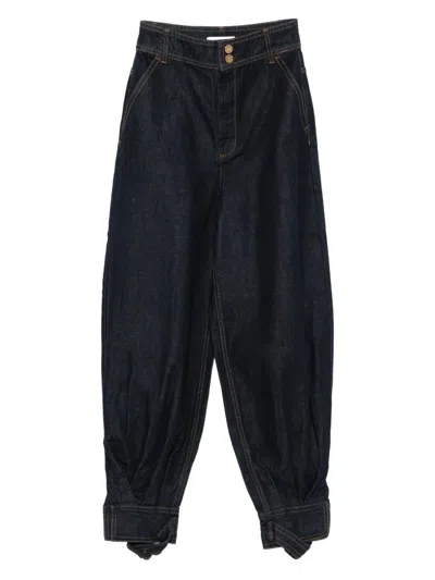 Zimmermann Hypnotic Balloon-cuffed Jeans In Blue