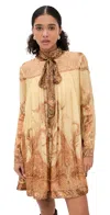 Zimmermann 'hypnotic' Mini Dress In Multi