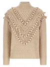 Zimmermann Hypnotic Bauble Pompom-detail Sweater In Neutral