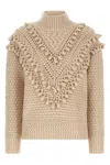 Zimmermann Hypnotic Bauble Pompom-detail Sweater In Sand