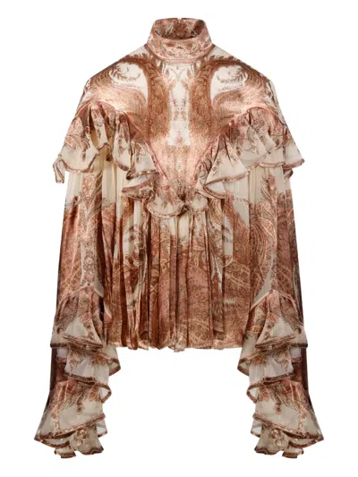Zimmermann Hypnotic Blouse In Neutral