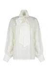 Zimmermann Hypnotic Blouse With Bow In White