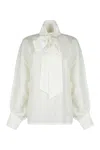 Zimmermann Hypnotic Blouse With Bow In White