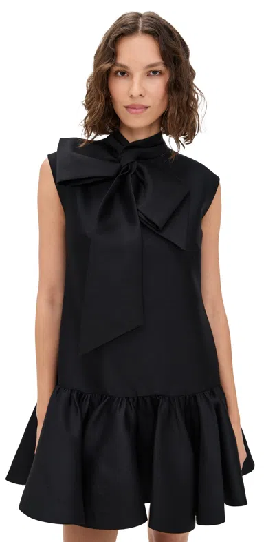 Zimmermann Hypnotic Bow Mini Dress Black