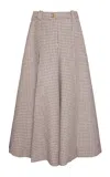 Zimmermann Hypnotic Check Wool Blend Culotte In Plaid