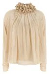 Zimmermann Hypnotic Crochet Trim Tops White In White