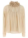 Zimmermann Hypnotic Crochet Trim Tops White In Brown