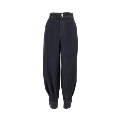 Zimmermann 'hypnotic Denim Harem' In Blue