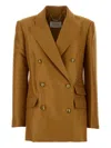 Zimmermann Caramel Wool Blend Hypnotic Blazer In Brown