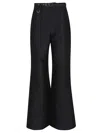 Zimmermann Pantalone A Zampa Hypnotic In Misto Lana Nera Donna In Black