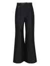 Zimmermann Hypnotic Flare Trousers With Removable Belt In Black