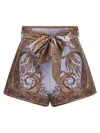 Zimmermann Hypnotic Flat Front Bermuda And Short Purple In Purple