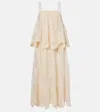 Zimmermann Hypnotic Floral Lace Midi Dress In White