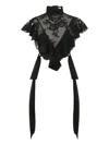 Zimmermann Hypnotic High-neck Blouse In Black