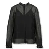 Zimmermann Hypnotic Jewelled Silk Body Shirt With Hidden Closure In Black