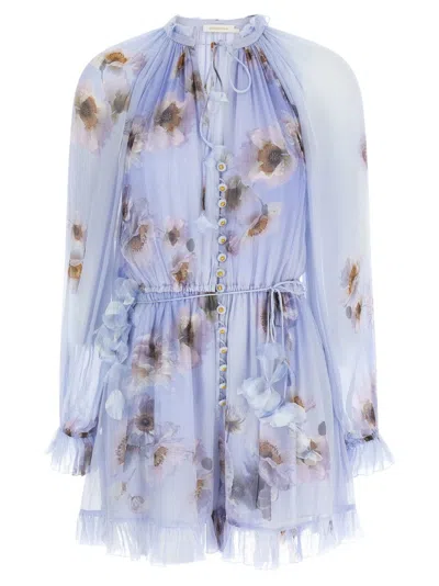Zimmermann 'hypnotic' Jumpsuit In Blue