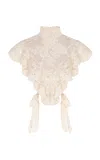 Zimmermann Hypnotic Lace Bodice In Ivory