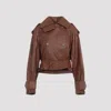 Zimmermann Hypnotic Leather Crop Trench Women In Brown