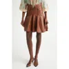 Zimmermann High-waisted Flared Mini Skirt Design In Multi