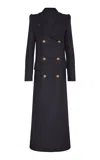 Zimmermann Hypnotic Longline Wool Blend Coat In Black