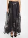 Zimmermann Hypnotic Maxi Skirt Silk Long Skirt In Black