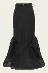 Zimmermann Hypnotic Panelled Pencil Skirt In Black In Black