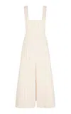 Zimmermann Hypnotic Pinstripe Apron Wool Dress In Stripe