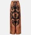 Zimmermann Multicolor Pants With Belt And All-over Paisley Motif In Silk Woman In Black
