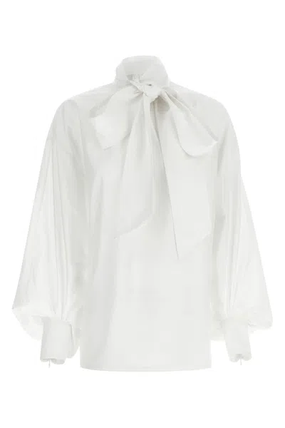 Zimmermann 'hypnotic Pussybow' Blouse In White