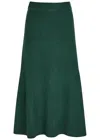 Zimmermann Hypnotic Ribbed Midi Skirt In Green