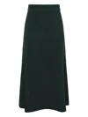 Zimmermann Hypnotic Ribbed Midi Skirt In Green