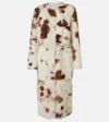 Zimmermann Hypnotic Shearling Coat In Multi