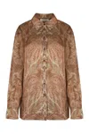 Zimmermann Hypnotic Shirt In Silk In Multi