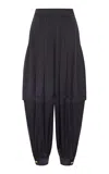 Zimmermann Hypnotic Silk Harem Silk Pant In Black